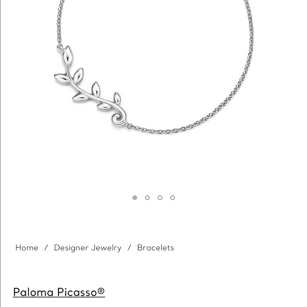 Tiffany Paloma Picasso olive leaf vine bracelet sterling silver